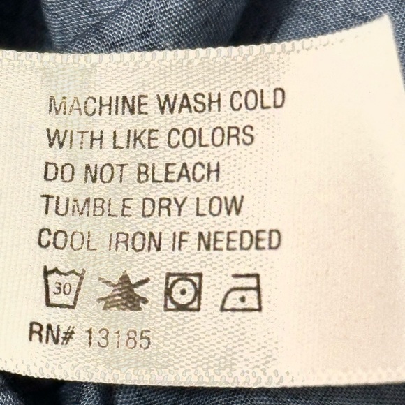 US Polo Assn Button Down Dress Shirt Men XL Slim Fit Blue Square Print Preppy - Picture 4 of 5